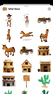 wild west stickers - cowboys iphone screenshot 3