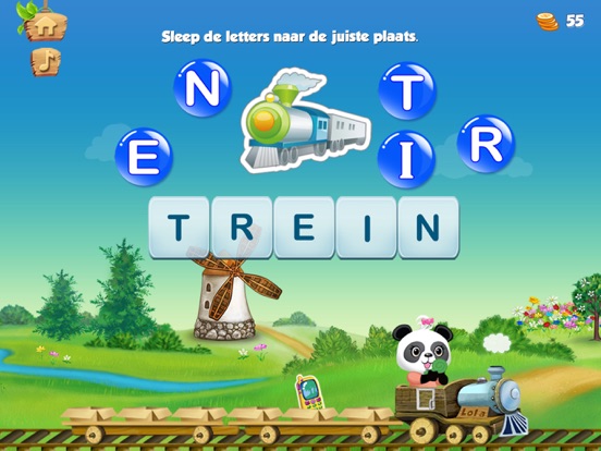 Lola Alfabet Trein Leren lezen iPad app afbeelding 3