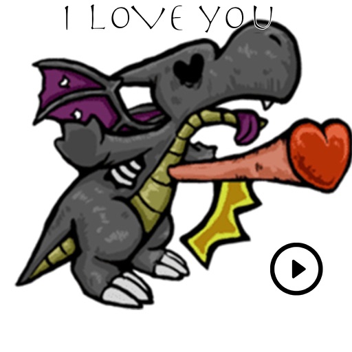 Cute Dragon Zombie Stickers icon