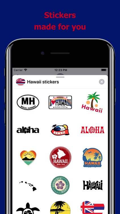 Hawaii emojis - USA stickers