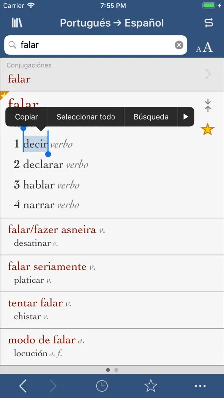 Ultra español-portugués screenshot 1 of 3