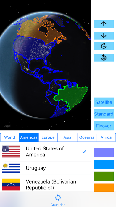 Screenshot #1 pour 3D Visited Countries Pro