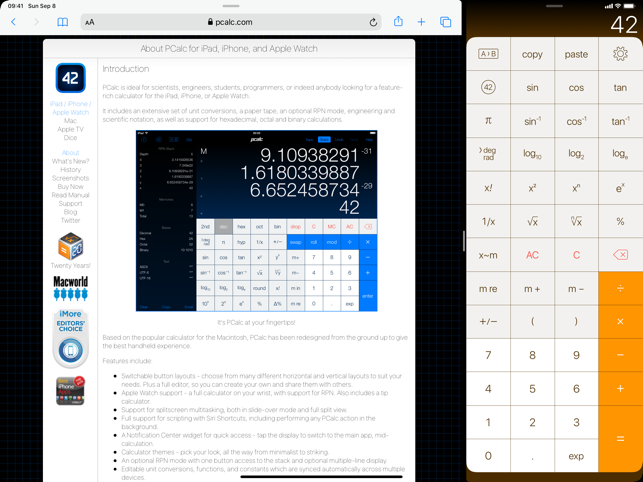 ‎PCalc Lite Screenshot