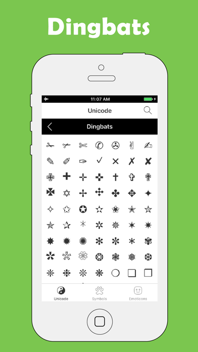 Screenshot #1 pour Symbol Pad & Icons for Texting