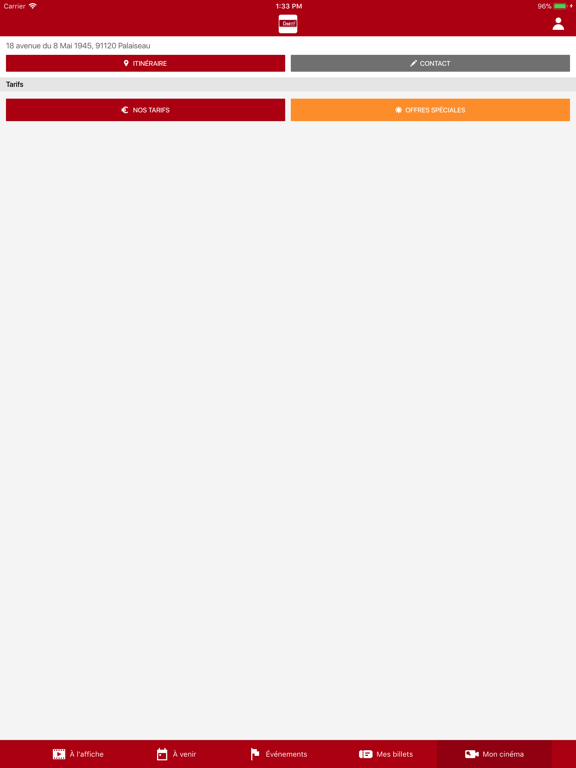 Cinépal iPad screenshot 5 - Entertainment app