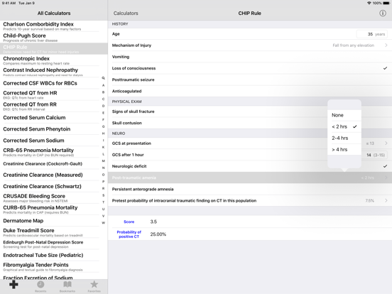 Screenshot #5 pour MediMath Medical Calculator