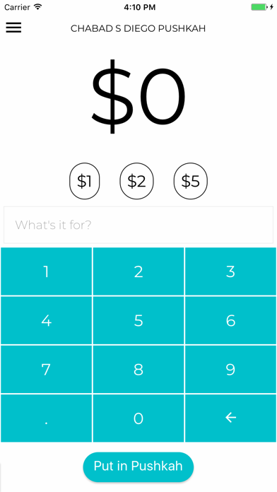 Chabad S Diego PocketPushkah screenshot 2