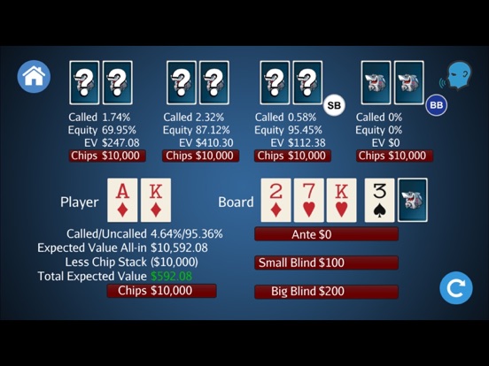 Poker Odds+ iPad app afbeelding 2