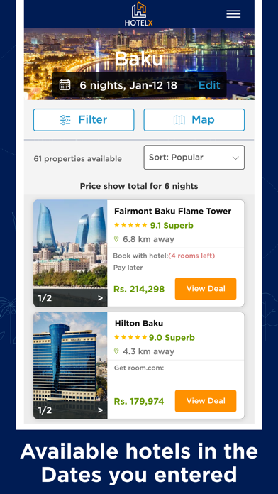 HotelX - Cheap Hotel Finder screenshot 2