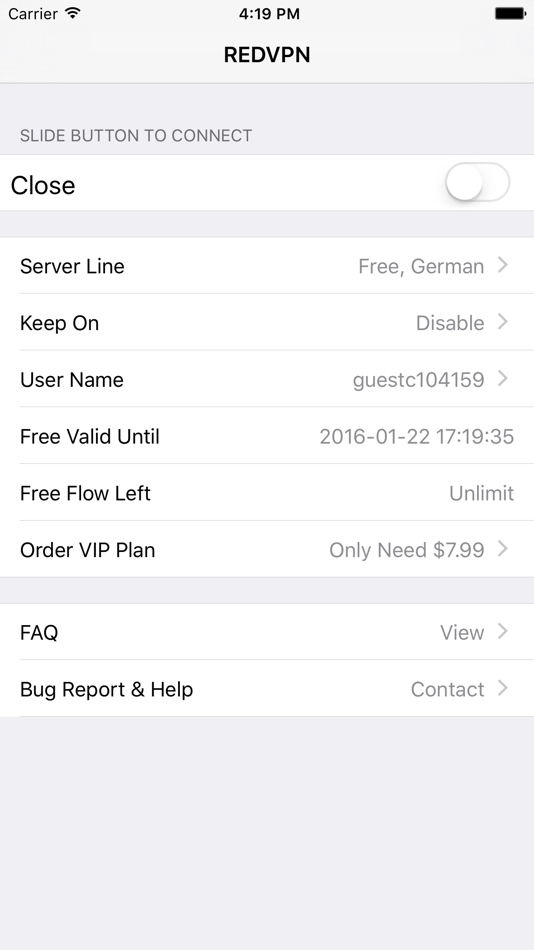 #2. REDVPN - Network Accelerator (iOS) 由: Tuoyou Technology Ltd.