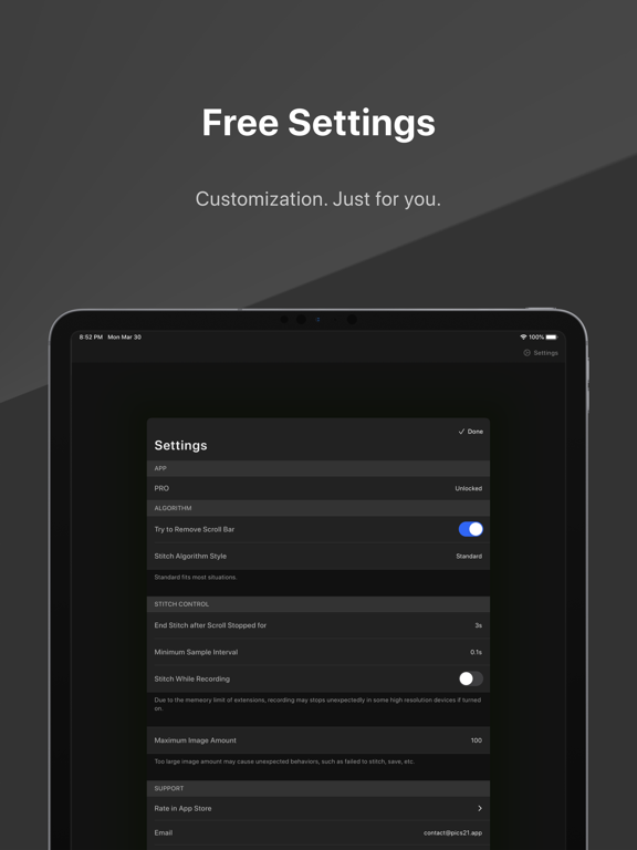 Pics21 iPad screenshot 3 - Productivity app