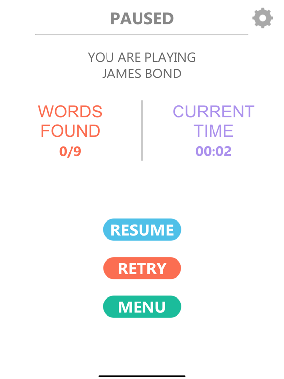 Word and Password iPad screenshot