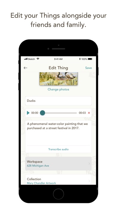 Thingealogy - Save Memories Screenshot