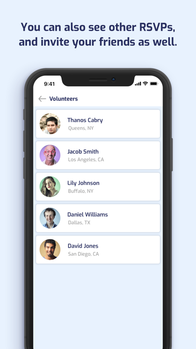 Sharity Volunteering Screenshot