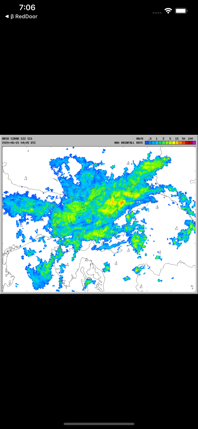 Padavine - Radarska slika