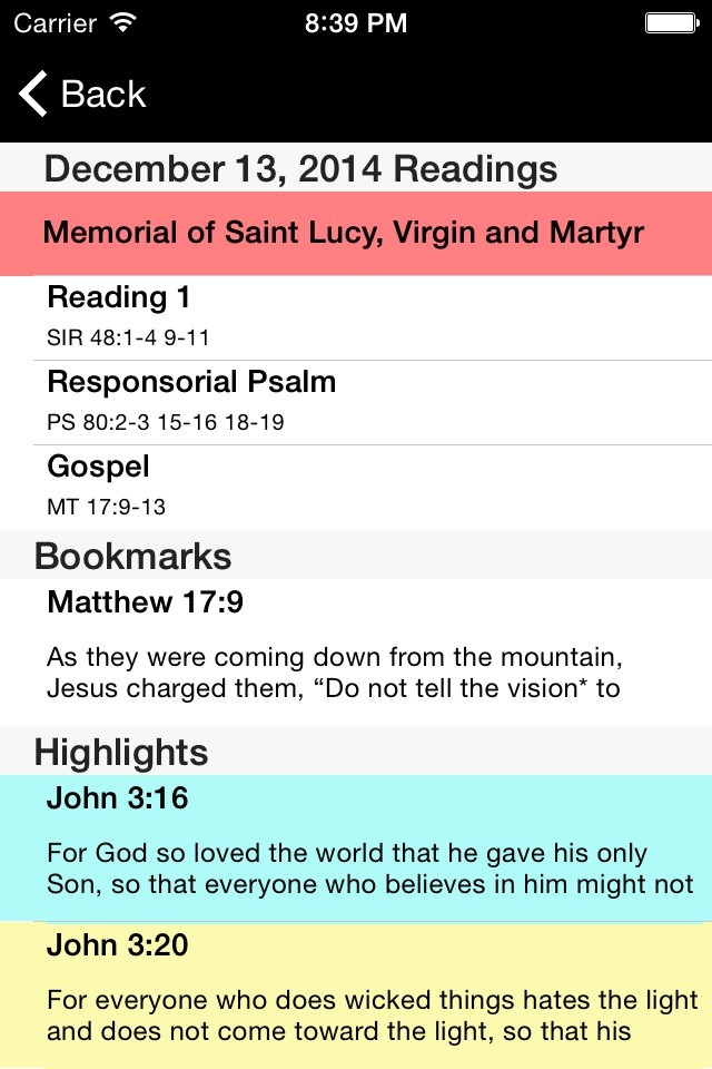 Catholic New American Bible RE screenshot 3