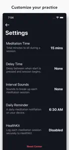 Center Meditation Timer screenshot #5 for iPhone