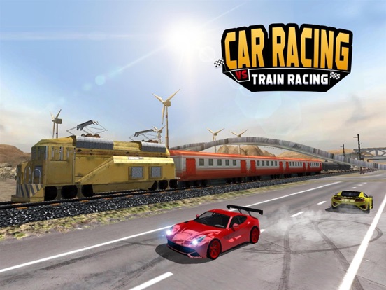 Screenshot #4 pour CoursesdevoituresVsTrainRacing