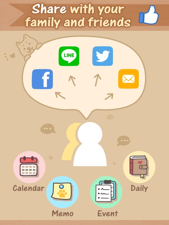 Dog's Life Calendar 狗狗‧生活日誌 iPad screenshot 4 - Productivity app