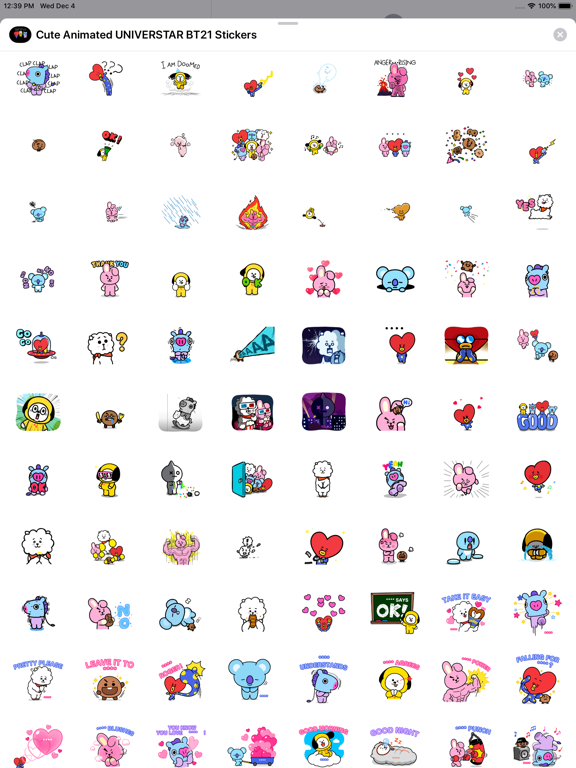 Screenshot #5 pour Animated UNIVERSTAR BT21 Stick