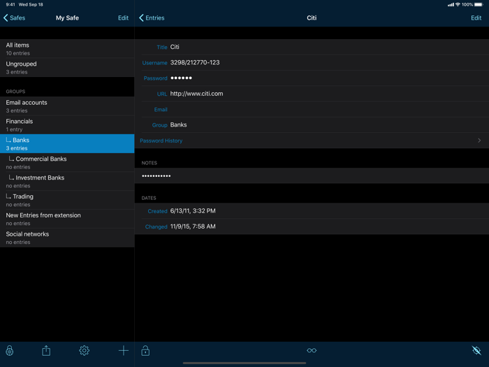 pwSafe 2 - Password Safe