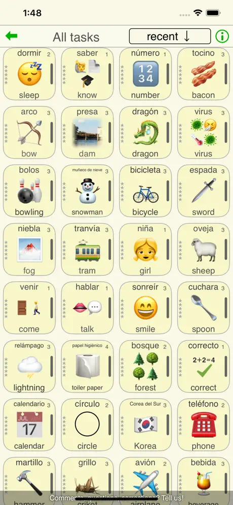 Language - French Spanish Viet
