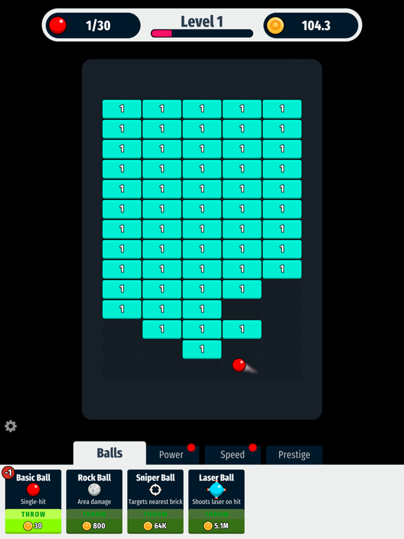 Idle Brick Shooter iPad screenshot 1 - Games app