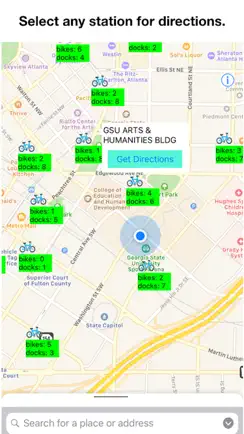 Bike Stations Atlanta iPhone image 2