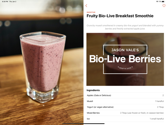 Jason Vale’s Soup & Juice Diet iPad app afbeelding 4
