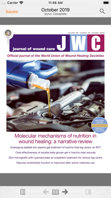 Journal of Wound Care Screenshot