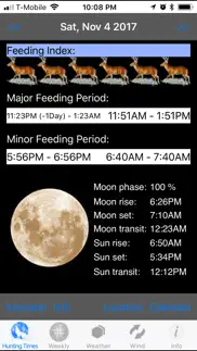 best hunting times iphone screenshot 1