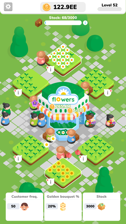 #3. Flower Shop Idle (iOS) Podle: Hikmet Duran