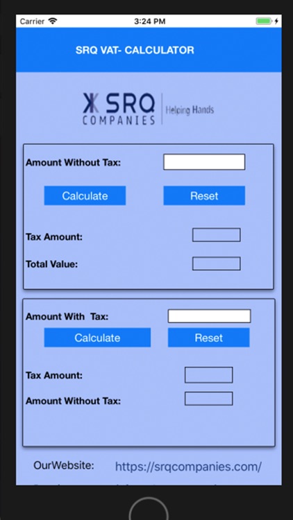 SRQ Vat Calculator