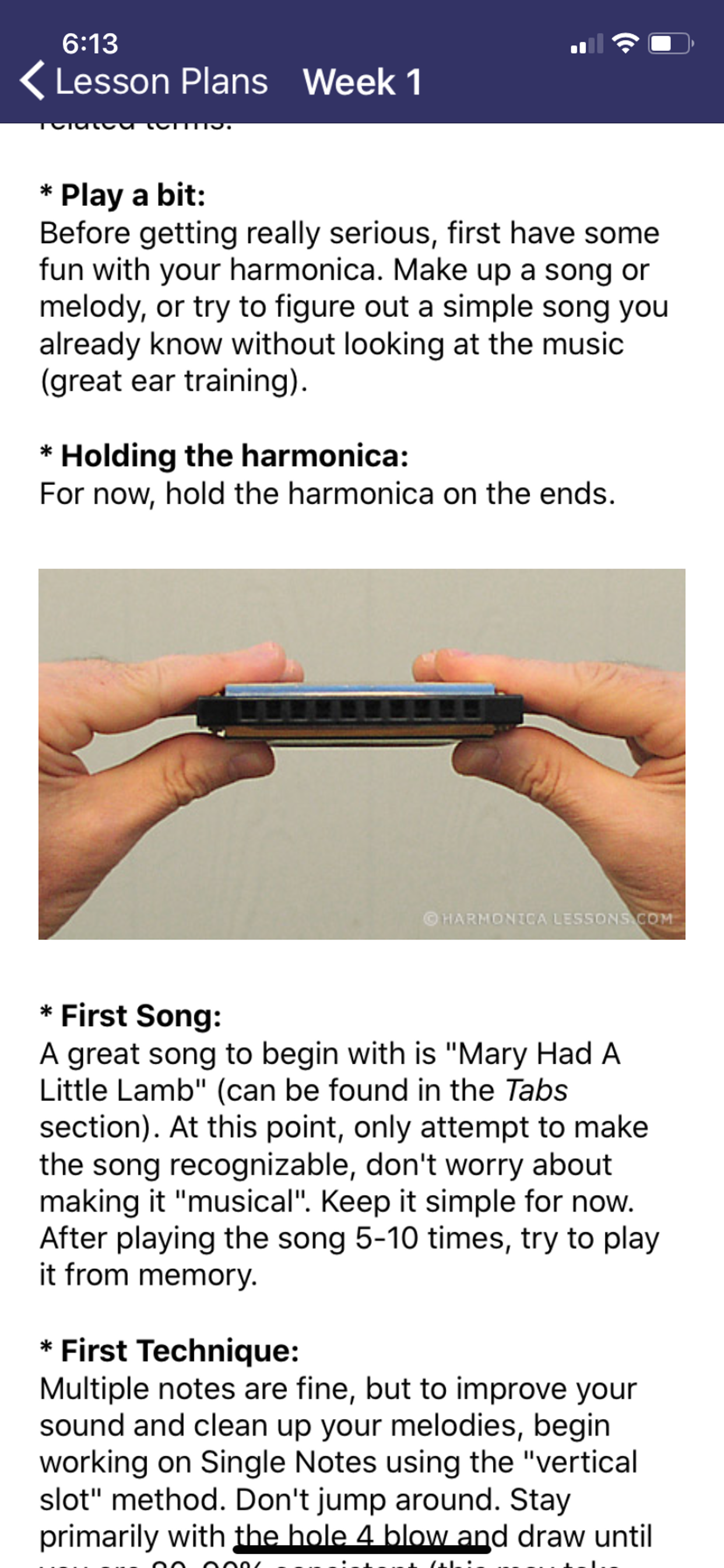 Harmonica Beginner Lessons screenshot 5
