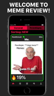 meme review. iphone screenshot 1