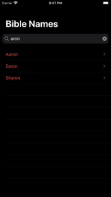 Bible Names and Meaning screenshot