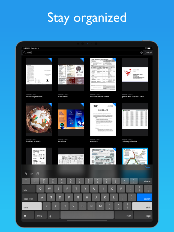 JotNot Scanner App iPad screenshot 4 - Productivity app