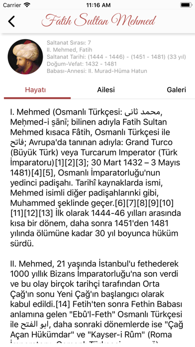 Screenshot #3 pour Osmanlı Tarihi