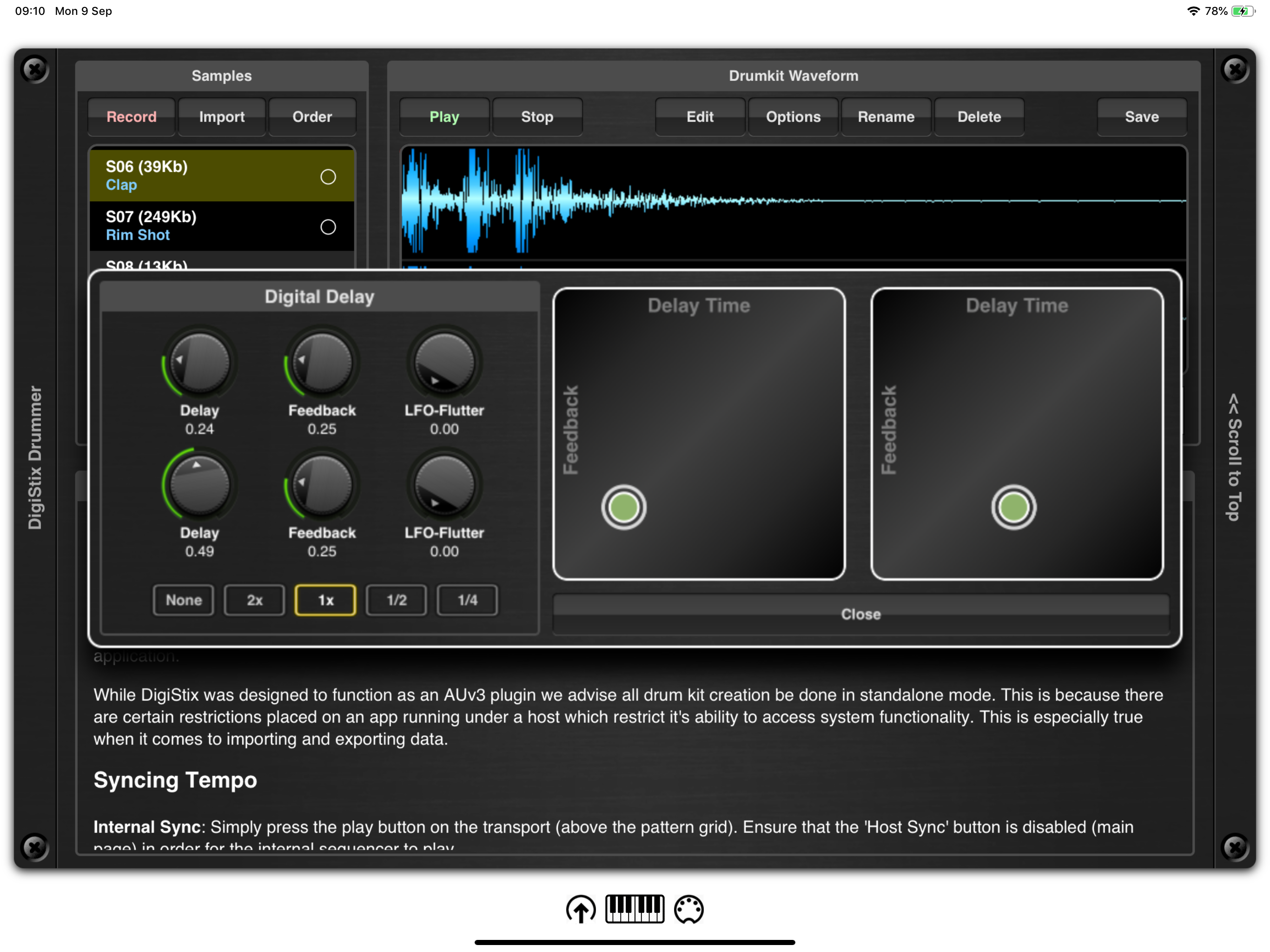 DigiStix Drummer AUv3 Plugin