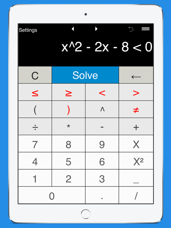 Screenshot #1 for Inequality Calculator