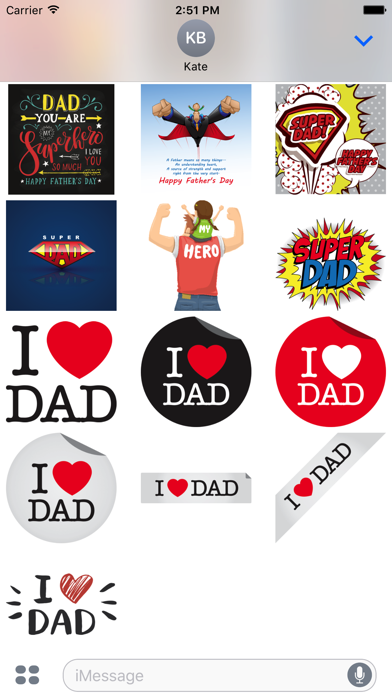 Father's Day Stickersのおすすめ画像5