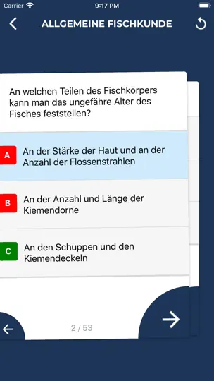 Screenshot von Angelschein NRW - Theorie auf dem iPhone 3