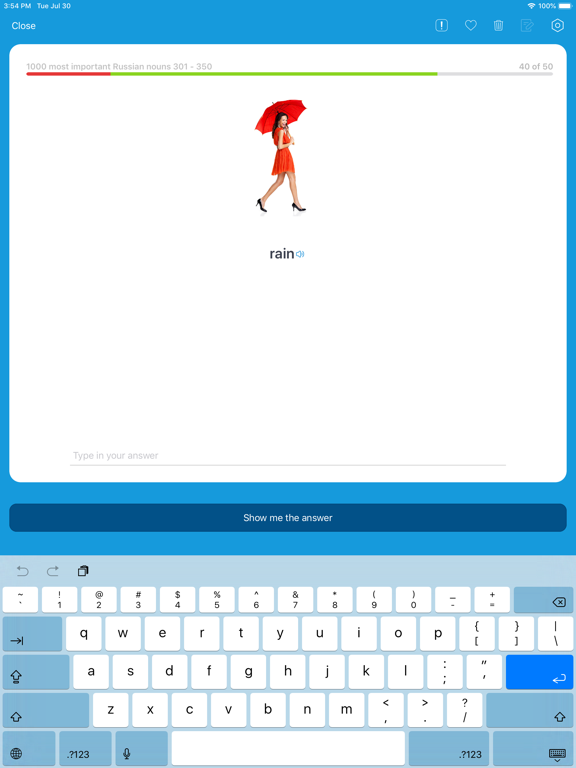 VocApp Language: Learn Russian iPad screenshot 4 - Education app