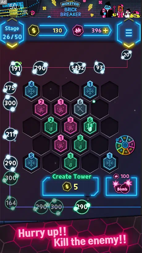 Neon Merge Defense
