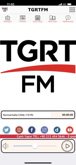 Tgrt FM App Store'da