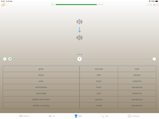 Muziek Interval Trainer iPad app afbeelding 3