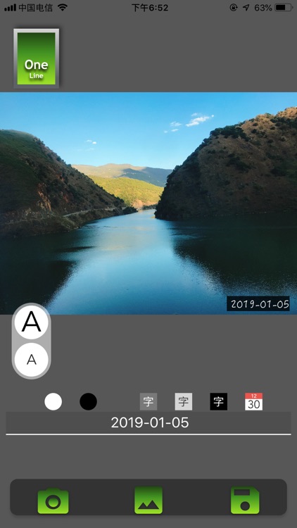 1 LINE - add a date and text screenshot-3