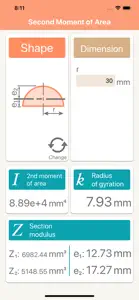 Second Moment of Area screenshot #5 for iPhone