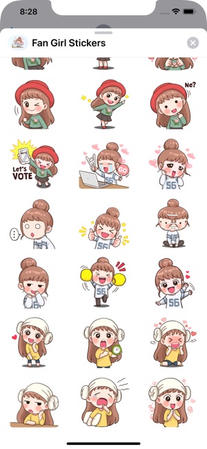 Fan Girl Stickers(圖5)-速報App