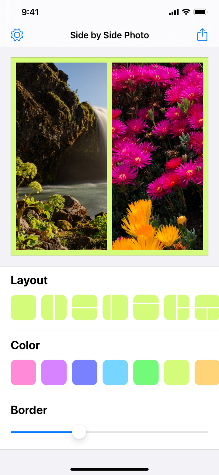 Side by Side Photo Editor Grid screenshot 3